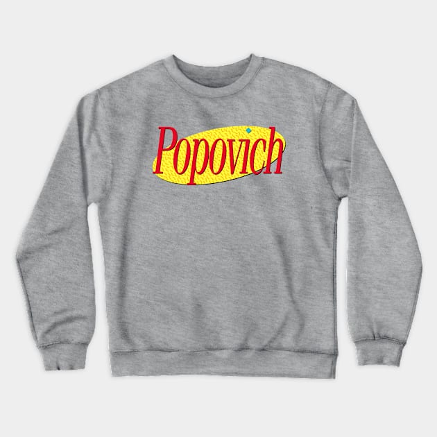 Gregg Popovich: Master of His Domain Crewneck Sweatshirt by calebjsaenz